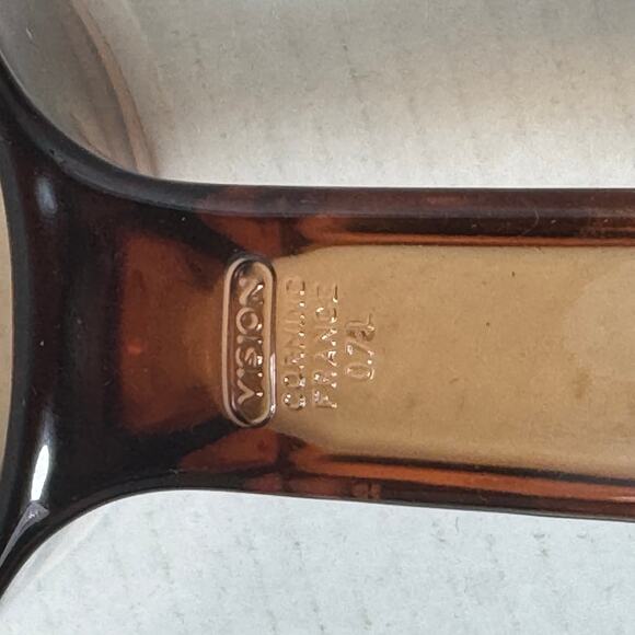 Vintage Corning Vision Ware Amber 0.7 Liter Sauce Pan Pot Spout Cookware France - Picture 3 of 9